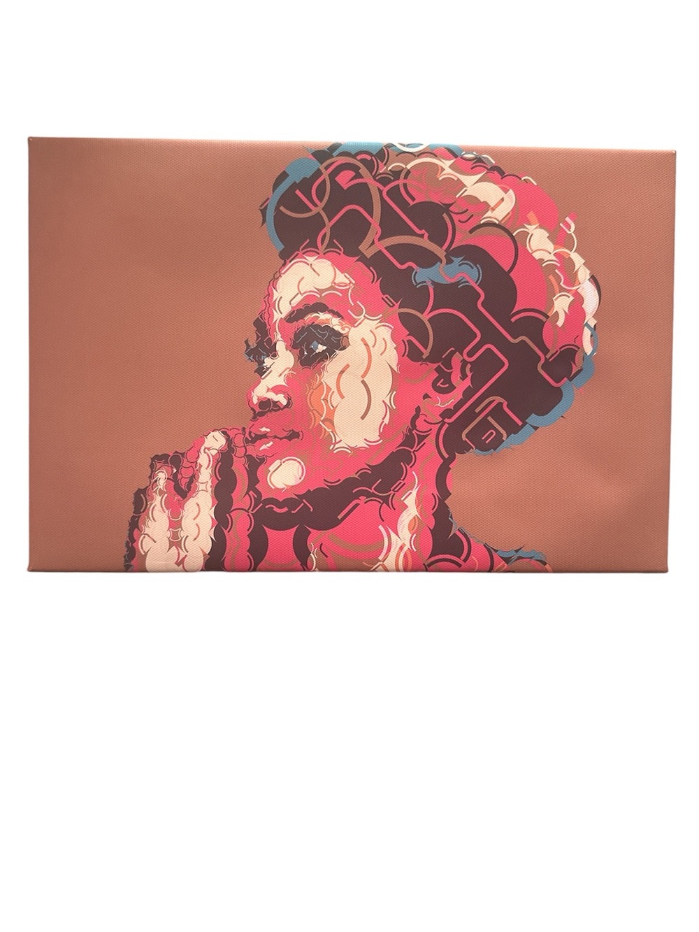 Canvas Stretch Leather Painting (12x8in)